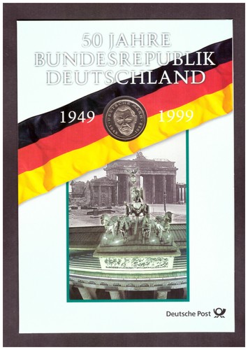 Numisblatt 1999 jahre brd - 1999,
