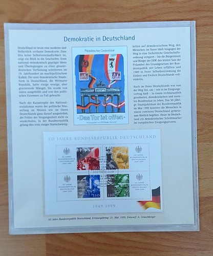Brd ersttagsblatt jahre - brd, 50