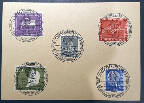 Ganzsache brd 1956 mit - brd,
