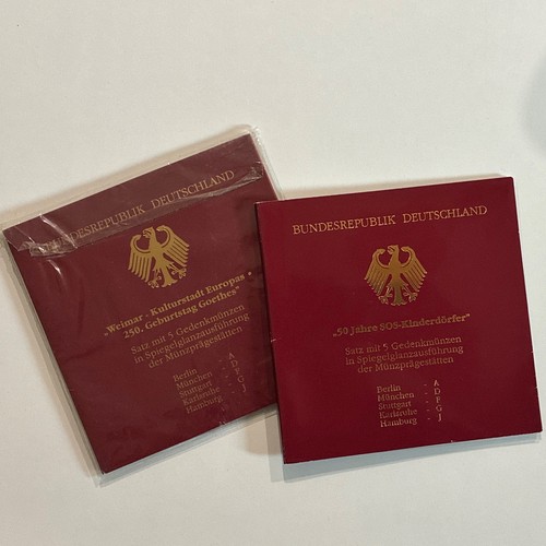 10x brd gedenkmünzen - brd,